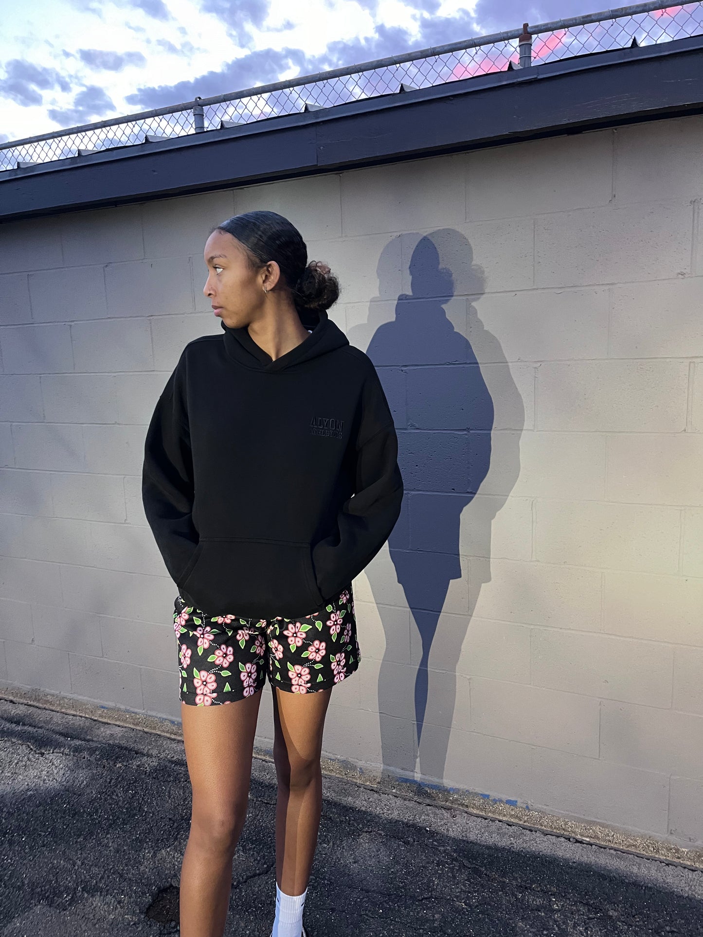 Mesh Pink Ojibwe Flower Design Basketball Shorts